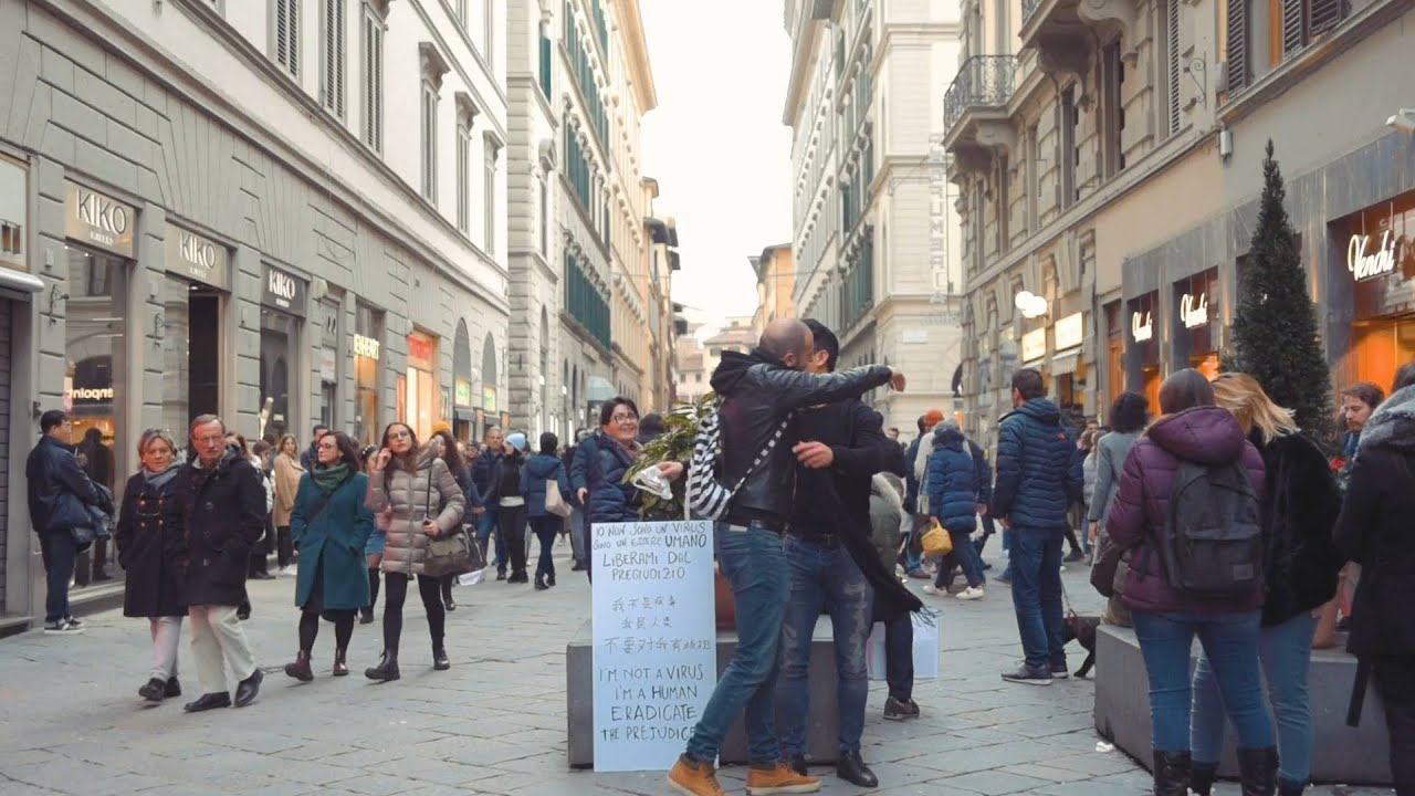 "I'm not a virus": Chinese Italian man protests coronavirus-related prejudice