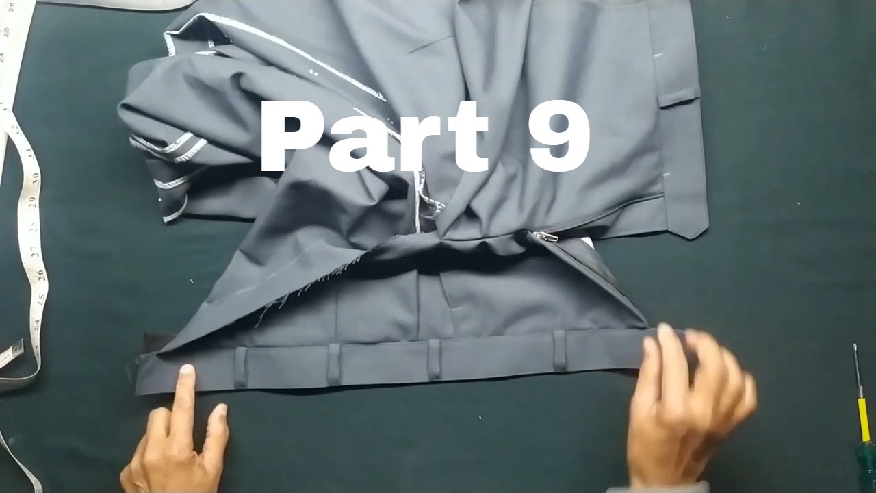 Pant waist stitching High waist pant cutting and stitching Mens