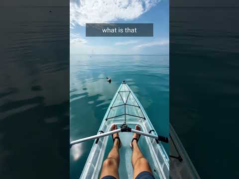 Transparent Kayak Hits Different In Deep Water..