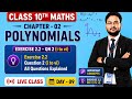 🔥 Polynomials Class 10th Maths | Exercise 2.2 Q2 (i to vi) Full Solution | Chapter 02