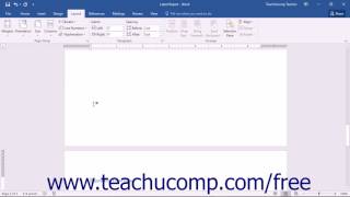 Word 2016 Tutorial Setting Page and Section Breaks Microsoft Training screenshot 4