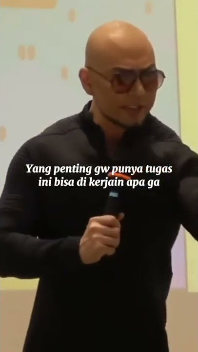 Kepintaran Dedy corbuzier, saat menjelaskan tentang pekerjaan