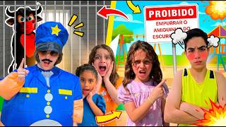 Marina e Elisa prendem o Boi da Cara Preta e Regras de Conduta para Crianças no Parquinho
