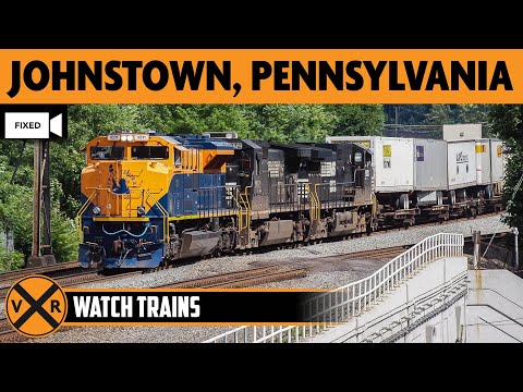 Johnstown, Pennsylvania – Norfolk Southern Pittsburgh Line (Fixed West) — Johnstown, PA live camera thumbnail
