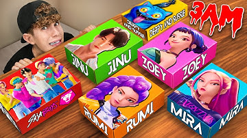 DO NOT OPEN MYSTERY KPOP DEMON HUNTERS BOXES at 3 AM!!