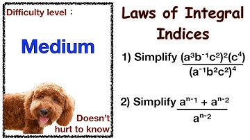[Eng. Version with Eng. Subtitles] Simplify by Laws of Integral Indices  (4 steps are all you need)