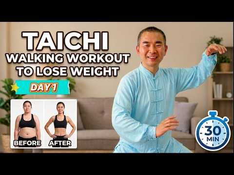 Video thumbnail: (Day 1) Lose Weight FAST with 30mins DAILY Taichi Workout Plan for 21 Days