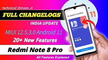 Redmi Note 8 Pro MIUI 12.5.3.0 Android 11 Update Full Changelogs | 20+ New Features 🤩