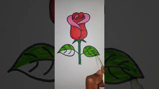 How To Colour A Rose Flower