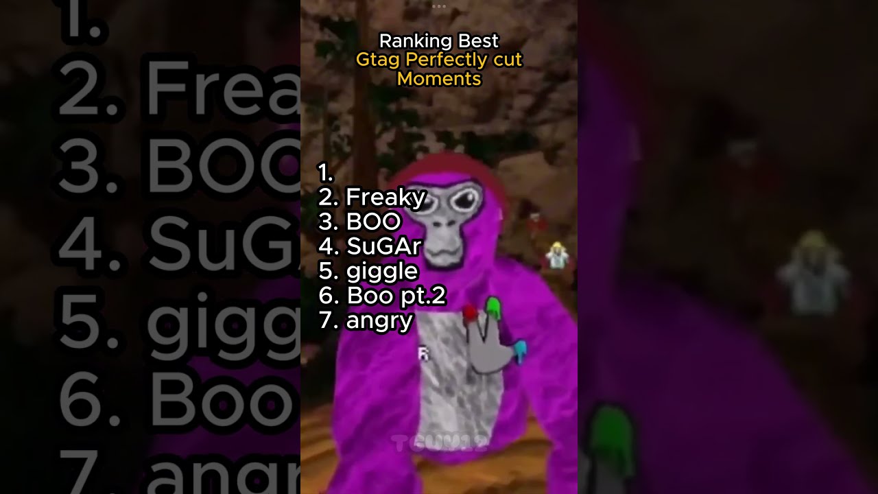 Ranking Funny Cut Moments In Gorilla Tag Gorillatag Like Comedyvideo Sub Gtag