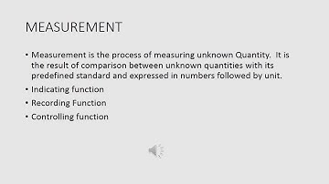 Measurements & its Classification | Forces in instruments | Terms of Measurements