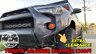 High clearance mod! 5th Gen Toyota 4Runner front bumper chop!
