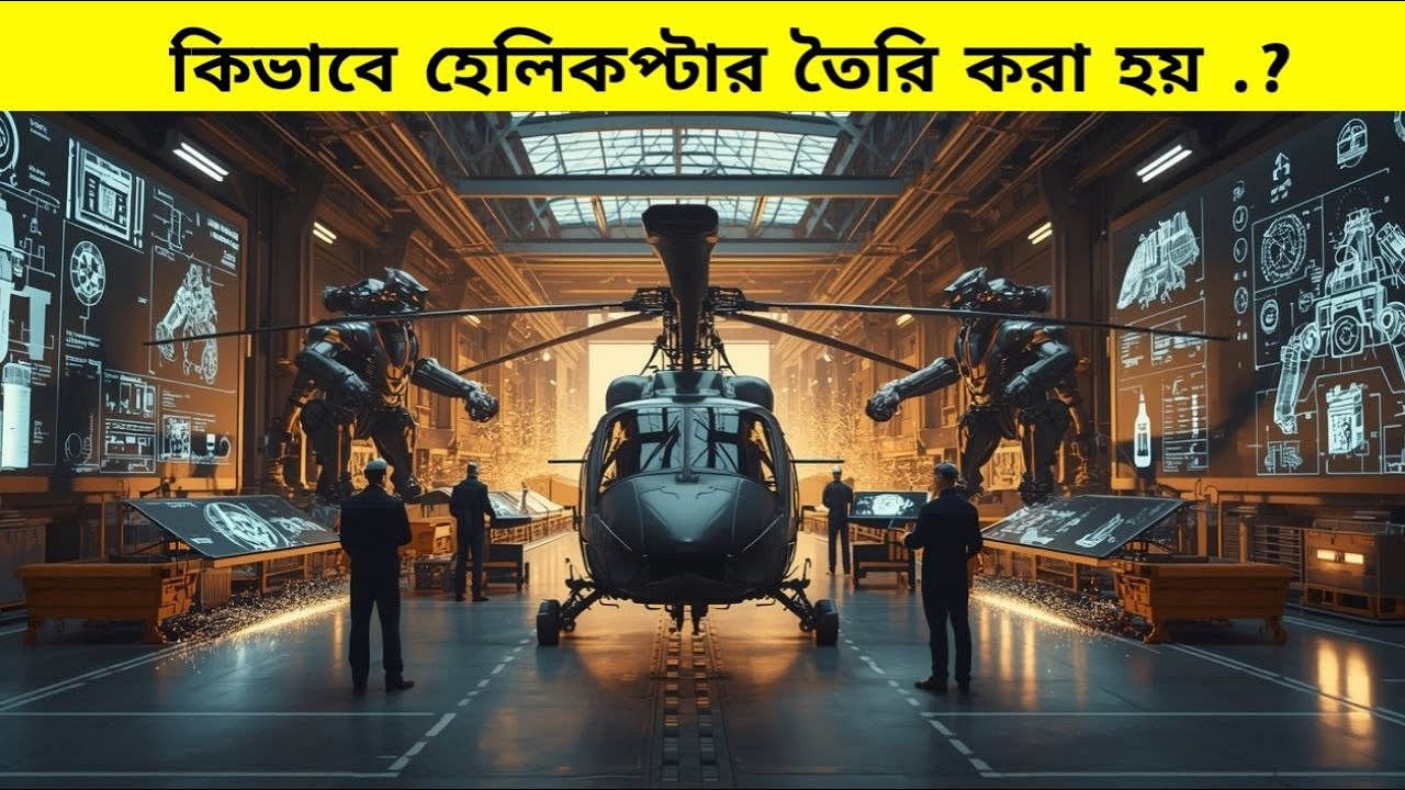 হেলিকপ্টার তৈরির অবিশ্বাস্য প্রক্রিয়া দেখুন! 🚁 How Helicopters are Made: Inside the Factory