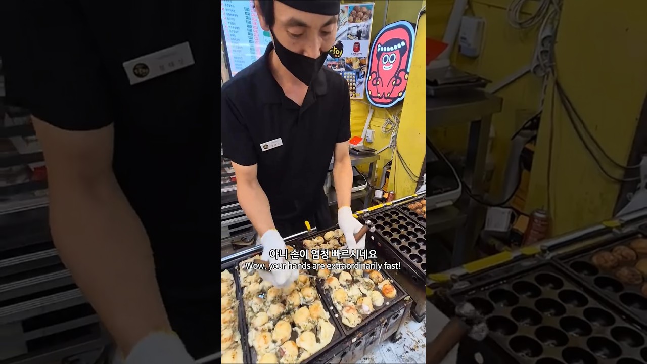 꽃집만 20년 하다가, 타코야끼 생활의 달인이 된 사장님