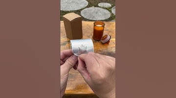 📦Print candle labels with Phomemo M220 #labelmaker #smallbusiness #labels #unboxing #packingorders