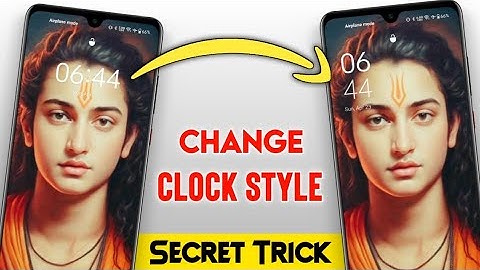 How to move time to the side of the lock screen wallpepar || Lock Screen Me Time Side Kaise Kare ...