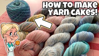 Teaching CODY how to use a Yarn Swift and Ball Winder  Turning Hanks into Cakes  So Much Fun!!