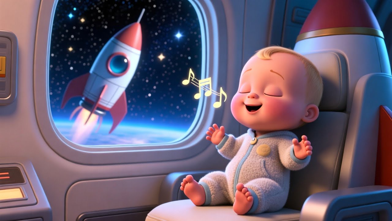 Baby’s Rocket Ride to Stars 🚀🌟 Fun Kids Song | Preschool Space Adventure