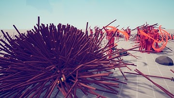 TABS | Become Sea Urchins! Spear Circle Hell vs Every Faction #3 - TABS MODS GAMEPLAY