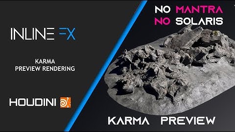 Houdini Karma Scene Preview Without Solaris & Mantra Render | Houdini Tutorial | Inlinefx