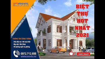 Mẫu biệt thự 2 tầng tân cổ điển đẹp 04 phòng ngủ tại Bắc Ninh - Kiến trúc Movic