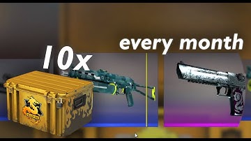 CSGO opening 10 cases every month #1