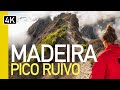 Hiking Pico Ruivo - Madeira&#39;s Highest Peak! | A 4K Natural Sound, Walking Tour