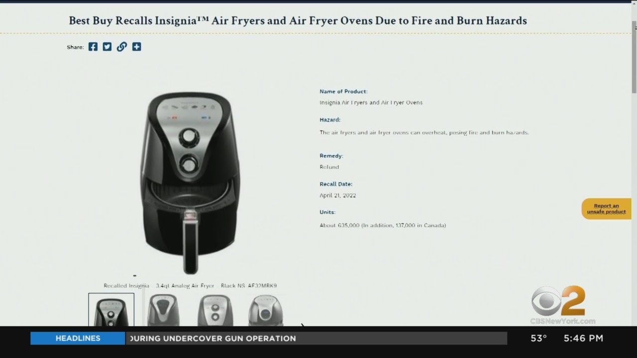 Air fryer recall: 2 million air fryers recalled due to fire, burn hazards 