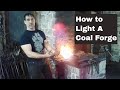 Thak Ironworks - How to light a coal forge