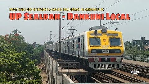 ICF & Bombardier made UP Dankuni Local departs from Bally Ghat Rly Stn.. RV - #112
