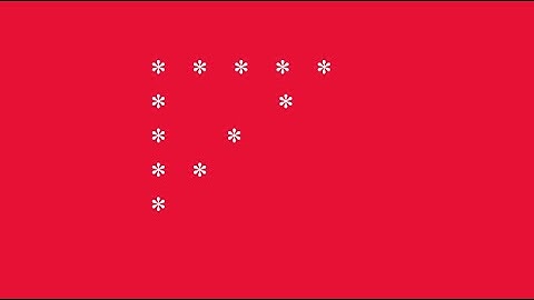 Hollow inverted right triangle star pattern