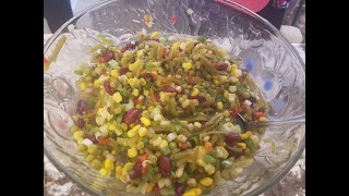 JANETS SIDES | MARINATED VEGETABLE SALAD | EASTER SUNDAY LUNCH | BANANA PUDDING RECIPE