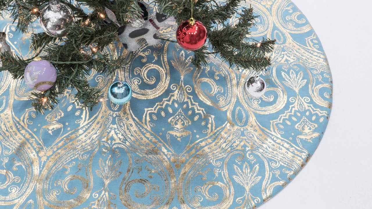 How to Sew a Christmas Tree Skirt YouTube