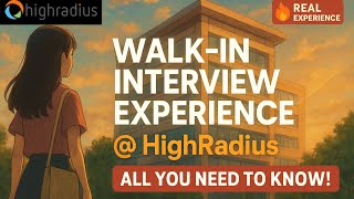 How I CRACKED Walk-In Interview😱-HIGHRADIUS | Must-Watch Tips💰Salary Info #interview #jobsearch
