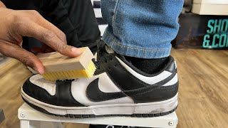How To Clean Panda 🐼 Dunks With EBkicks 🔥