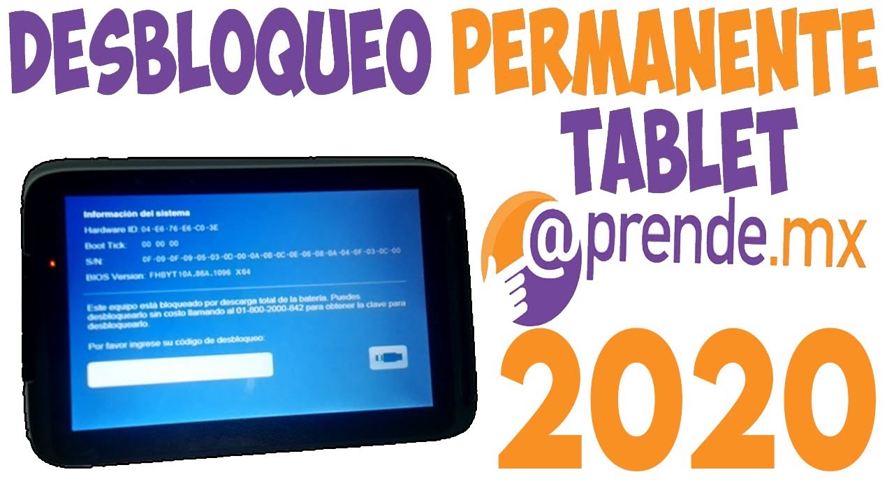 Desbloquear Permanente Tablet Aprendemx Sep 2019 Youtube