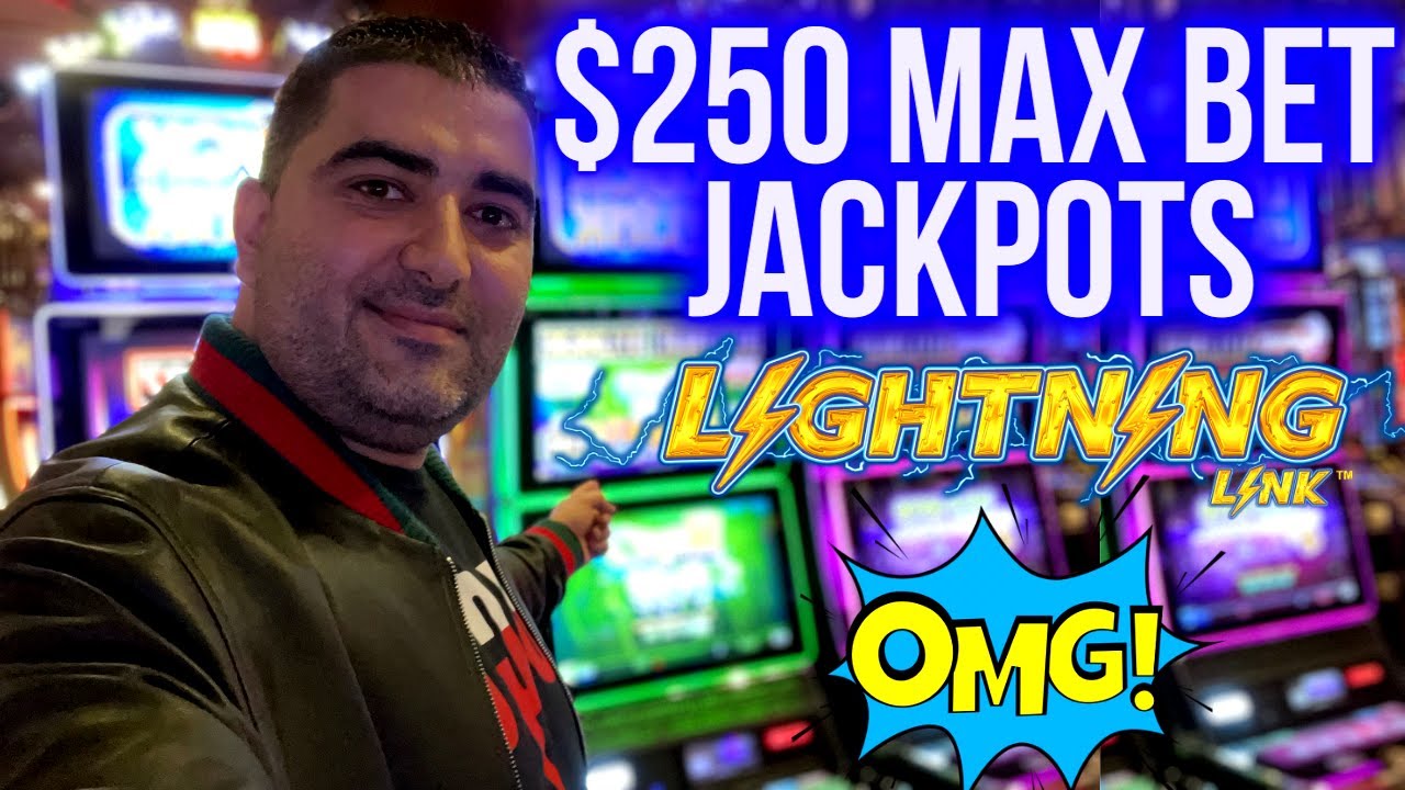 $250 Spin Lightning Link  Slot BIG JACKPOTS ! Las Vegas Casinos JACKPOTS
