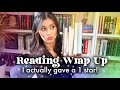 Reading wrap up  i actually gave a 1 star rating
