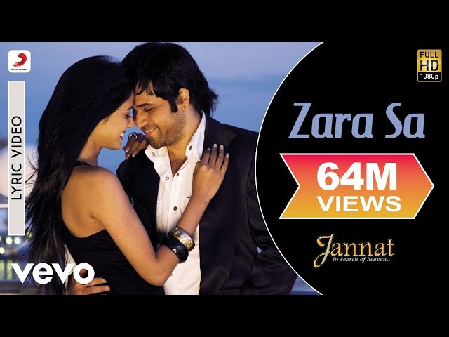 Zara Sa Lyric Video - Jannat|Emraan Hashmi, Sonal Chauhan|KK|Pritam|Sayeed Quadri class=