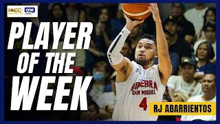 RJ ABARRIENTOS | PLAYER OF THE WEEK | PBA SEASON 50 COMMISSIONER’S CUP