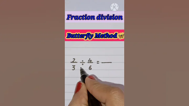 How to divide fractions? #fraction #butterflymethod #maths