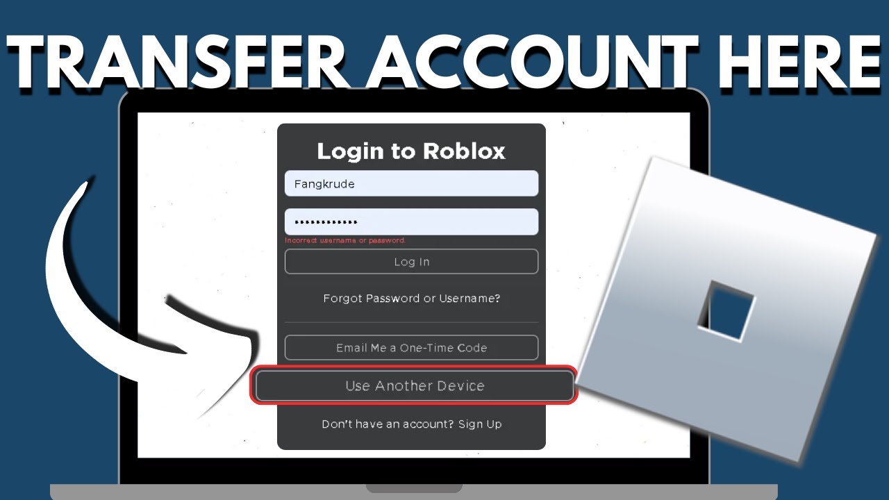 How To Transfer Roblox Account To Another Device YouTube 