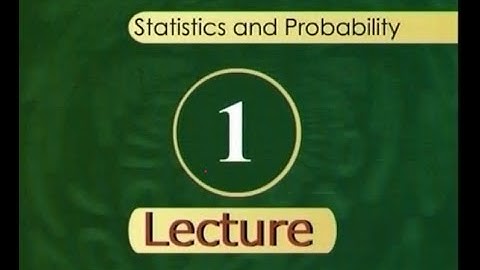 Introduction | Statistics and Probability | STA301_Lecture01