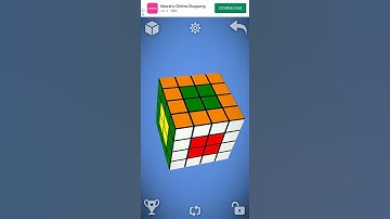 Donut 🍩 pattern on 4x4 cube#shorts