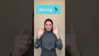Winter Sports in American Sign Language #shorts