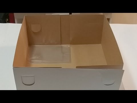 Cómo hacer una caja alta para pastel - YouTube