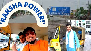 AMAZING! RAKSHA DRIVE ON LEHTRAR ROAD ISLAMABAD  PAKISTAN - AUGUST 2022 - RIKSHAW POWER ! MUST VIEW