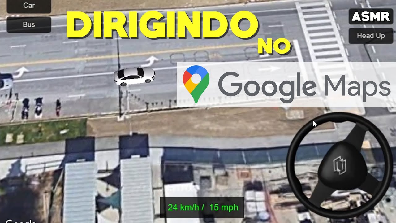 Que tal dirigir no Google Maps? Com o Driving Simulator 3D, isso