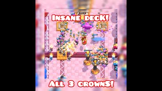 BEST DECK FOR LEGENDARAYS BONUS 20 win INFINITE ELIXIR CHALLENGE  all wins clash royale 7x elixir