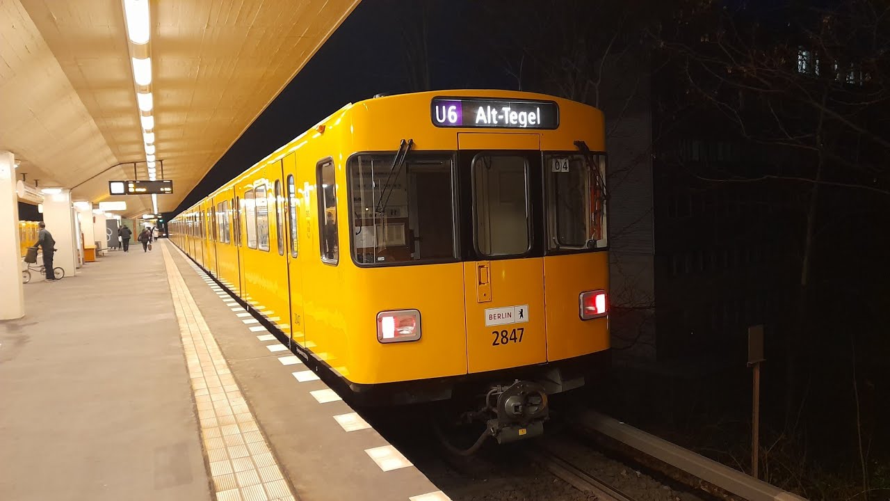U-Bahn Berlin Mitfahrt von Alt-Tegel bis Kurt-Schumacher-Platz im F90 auf der U6
